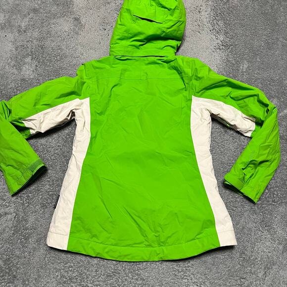 Helly Hansen Coat Womens Small Ski Jacket Lime Green RECCO Insulated Stretch - Picture 3 of 14